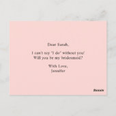 赤面春フローラは私の花嫁になる ポストカード (裏面)