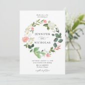 赤面春フローラ結婚リース 招待状 (スタンド正面)