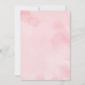 赤面春フローラ馬ガールベビーシャワー 招待状 (裏面)