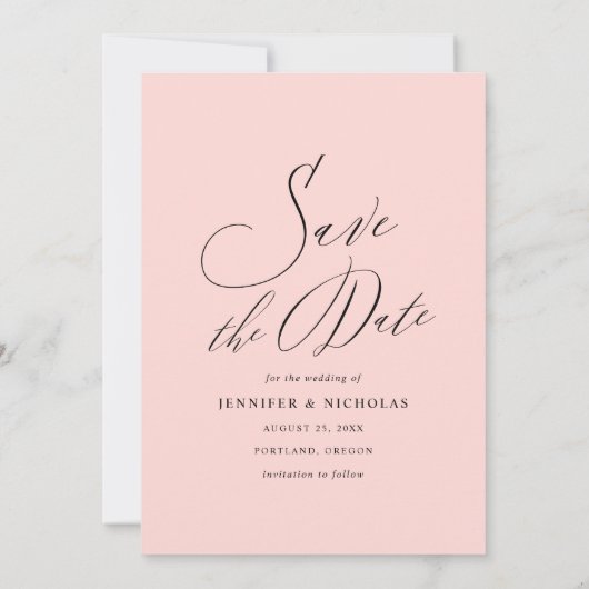 赤面春フローラ |写真の日付カードの保存 セーブザデート (裏面)