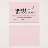 赤面書道は数を推測キスゲームカード (正面&裏面)