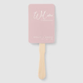 赤面書道絵文字結婚式 プログラム ハンドファン (正面)