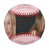 赤面最高のピンク母の日2写真 野球ボール (正面)