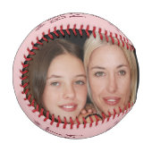 赤面最高のピンク母の日2写真 野球ボール (正面左)