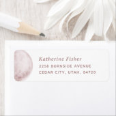 赤面月 | エレガント宇宙結婚住所 シール (インサイチュ)