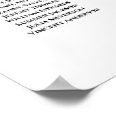 赤面桃バラ18表結婚座席表 ポスター (角)