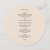 赤面桃 | シックカスタムミニマル結婚リスト プログラム (正面)