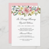 赤面植物水彩記念事業 招待状 (正面/裏面)