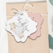 赤面水の色のお気に入りブライダルシャワーありがとう フェイバータグ