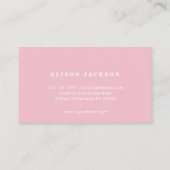 赤面水カラーストライプリップカラー分配器 名刺 (裏面)