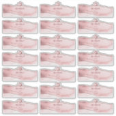 赤面水カラー瑪瑙の透明ゲストアドレス シール (正面)