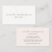 赤面水モダン色 名刺 (正面/裏面)