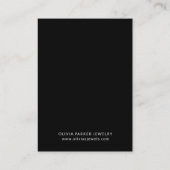 赤面水彩と大理石|イヤリングディスプレイカード 名刺 (裏面)