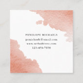 赤面水彩オン白 スクエア名刺 (裏面)