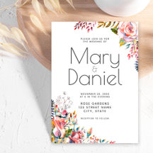 赤面水彩フローラエレガ縁どントウェディング