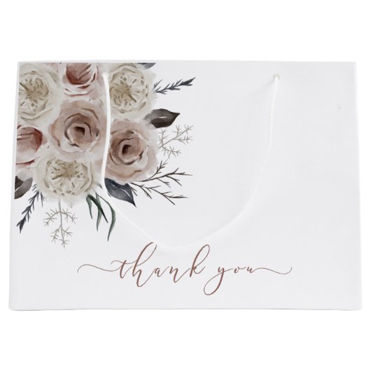 赤面水彩フローラサンキュー抱き枕 ラージペーパーバッグ (正面)