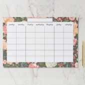 赤面水彩フローラデスクトップ涙カレン遠くにダー ペーパーパッド (インサイチュ)