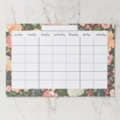 赤面水彩フローラデスクトップ涙カレン遠くにダー ペーパーパッド (正面)