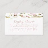 赤面水彩フローラブライダル表示シャワー エンクロージャーカード (正面)