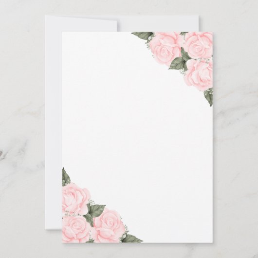 赤面水彩フローラ写真追悼式 招待状 (裏面)