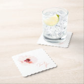 赤面水彩フローラ結婚紙コースター ペーパーコースター (インサイチュ)