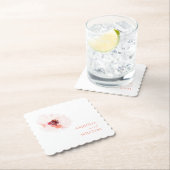 赤面水彩フローラ結婚紙コースター ペーパーコースター (インサイチュ)