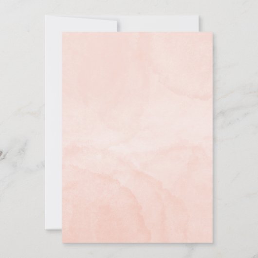 赤面水彩ベビーシャワーありがとうございました サンキューカード (裏面)