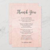 赤面水彩ベビーシャワーありがとうございました サンキューカード (正面/裏面)