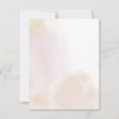 赤面水彩洗浄パーソナライズされたノートカード ノートカード (裏面)