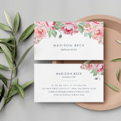 赤面水彩牡丹 名刺