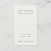 赤面水彩紙吹雪ロゴ3イヤリングディスプレイ 名刺 (裏面)