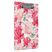 赤面水彩花模様 クリップボード (右)