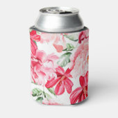 赤面水彩花模様 缶クーラー (缶裏面)