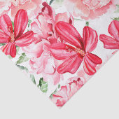 赤面水彩花模様 薄葉紙 (詳細)