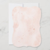 赤面水彩花70th誕生日パーティー 招待状 (裏面)