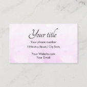 赤面水彩 名刺 (裏面)