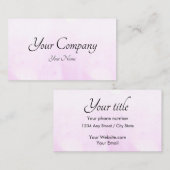 赤面水彩 名刺 (正面/裏面)