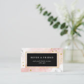 赤面水彩|白大理石とフェイク金ゴールド 紹介カード (スタンド正面)