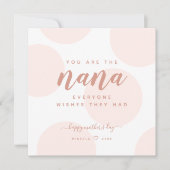 赤面水玉模様母の日ナナフォトカード (正面)