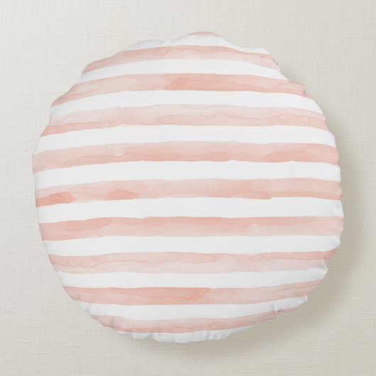 赤面水色ストライプ金ゴールドグリッターハート ラウンドクッション (裏面)