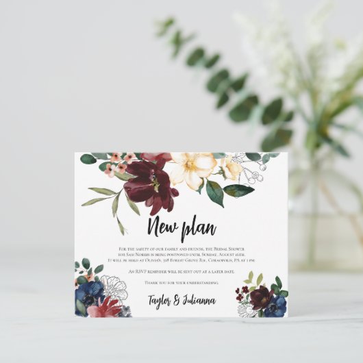 赤面海軍フローラブライダルシャワー延期カード シーズンカード (スタンド正面)