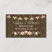 赤面灯列素朴秋 プレイスカード (裏面)