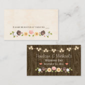 赤面灯列素朴秋 プレイスカード (正面/裏面)