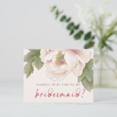 赤面牡丹が私の花嫁の提案になる ポストカード (スタンド正面)