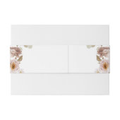 赤面牡丹と金ゴールドフローラ結婚の 招待状ベリーバンド (裏面例)