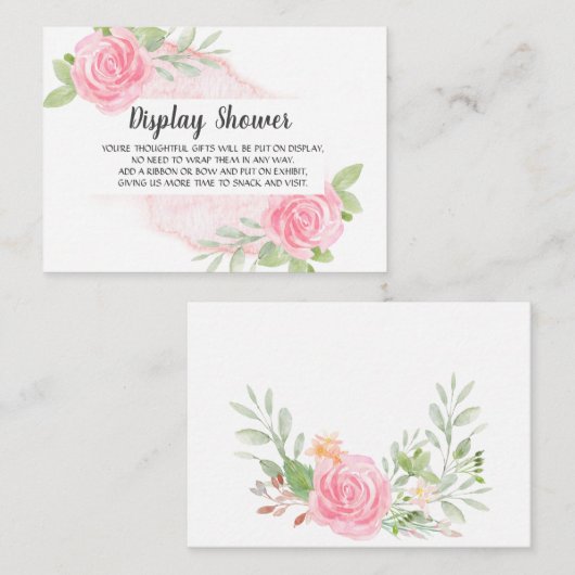 赤面牡丹ディスプレイシャワーエンクロージャカード エンクロージャーカード (正面/裏面)