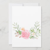 赤面牡丹バプテスマ 招待状 (裏面)