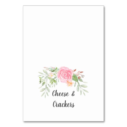 赤面牡丹ビュッフェフードラベル テーブルナンバー (正面)