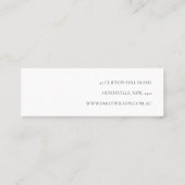 赤面牡丹フローライヤリングフープループスタッドディスプレイ スキニー名刺 (裏面)