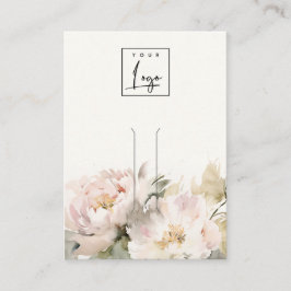 赤面牡丹フローラロゴヘアピンジュエリーディスプレイ 名刺